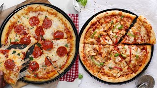 How to make the BEST HOMEMADE PIZZA / 2 ways