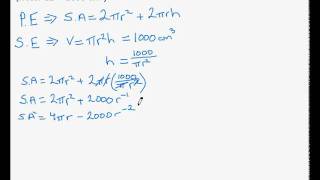 Minimize the Surface Area