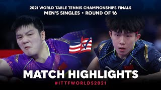 Fan Zhendong vs Wang Chuqin | 2021 World Table Tennis Championships Finals | MS | R16