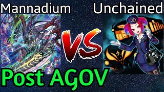 Mannadium Vs Unchained Post AGOV Yu-Gi-Oh!