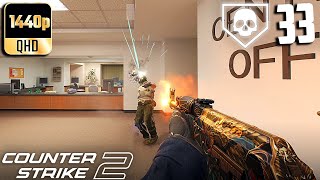 CS2- 33 Kills On Office Competitive Full Gameplay #27! (No Commentary)