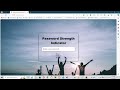 How to Create PASSWORD STRENGTH INDICATOR using HTML, CSS, & JavaScript | JKSS School Tutorial #9