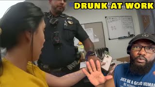 Woman Gets Drunk At Work and Refuses To Leave | Cops Escort Her Out