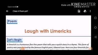 Class 4 Poem Laugh with limericks