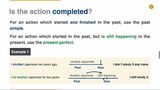 Present Perfect vs Past Simple Video 1 - 現在完成式和簡單過去式有什麼不同？