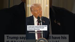 Trump says Israel would have his 'full backing to finish the job' if Hamas rejects deal
