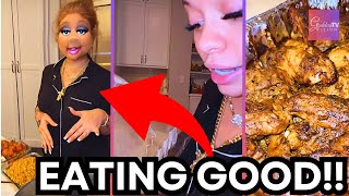 Rapper LATTO Cooks THANKSGIVING Feast‼️(November 2024) 😜