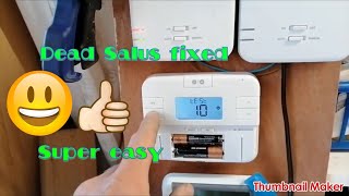 salus fault find and fix  no display and resync 510 520 rf