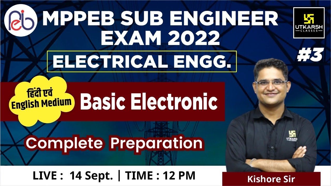 MPPEB Sub Engineer Exam | BASIC ELECTRONICS #3 | Complete Preparation ...