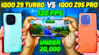 IQOO Z9 Turbo Vs IQOO Z9s Pro 😱 Pubg Bgmi 120 FPS test 🔥 Best Gaming Phone Under 20000