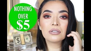 FULL FACE USING NOTHING OVER $5 | DRUGSTORE MAKEUP TUTORIAL