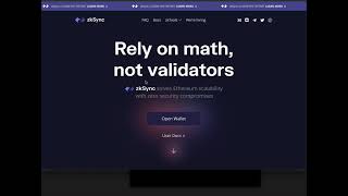 ZK SYNC 空投怎么拿？每一步实操来教你，基本零成本。ETH layer2 zk roll up 方向龙头项目来了！