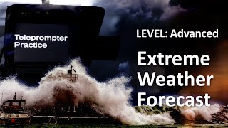 Teleprompter Practice - Advanced - Extreme Weather Forecast