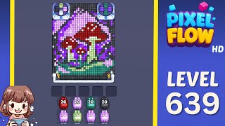 Pixel Flow Level 639 Solution Walkthrough