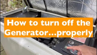 How to turn off a Generac Generator to save propane -- PROPERLY