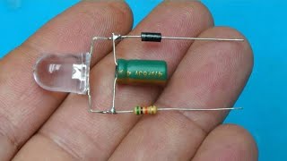 how to make 220 volt AC LED light and diode register make how to 220 volt AC se jalai 3 volt ki LED