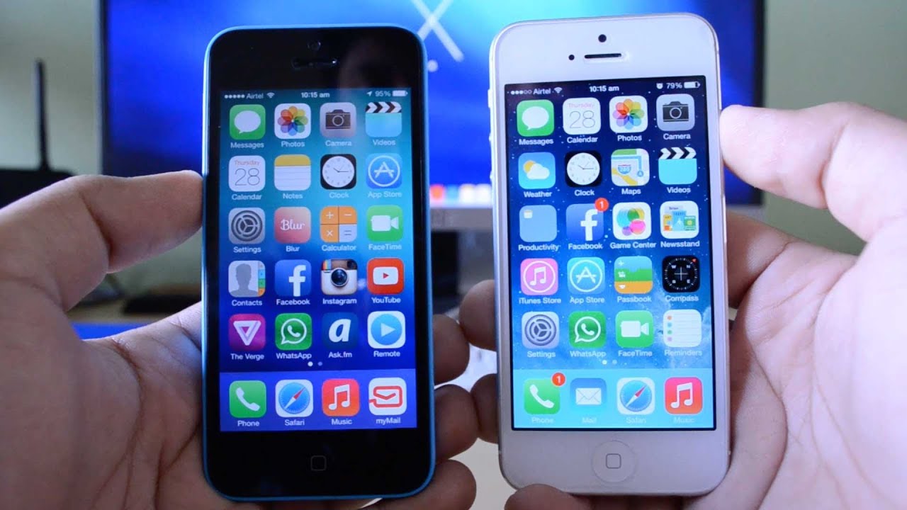 IPhone 5 Vs IPhone 5C Real World Differences - YouTube