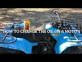 How to change the oil on a 89 Moto 4