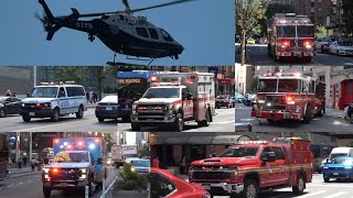 FDNY and NYPD Responding in New York Compilation