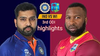 India vs West Indies 3rd odi highlights 2022|ind vs wi 3rd odi highlights 2022.