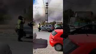 Así se realiza la evacuación en El Bolsón por el descontrolado incendio