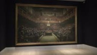 Banksy Parliament painting expected to break auction record for artist  ++REPLAY++