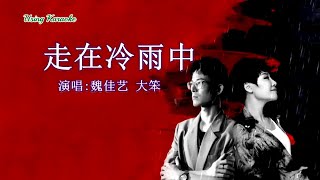 走在冷雨中 (合唱) 魏佳艺/大笨-伴奏 KARAOKE