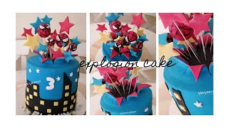 Explosion cake tuto 🎉🎉🎉