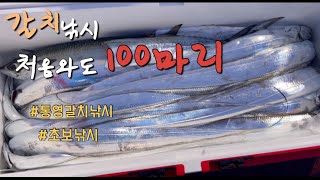 갈치낚시 처음가서 100마리잡기/여자낚시/통영낚시/초보낚시