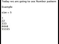 Basic Number Pattern in Java Program Code Available Triangle Pattern