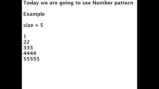 Basic Number Pattern in Java Program Code Available Triangle Pattern