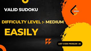 Valid Sudoku - Amazon Interview Question - Leetcode 36 - Java