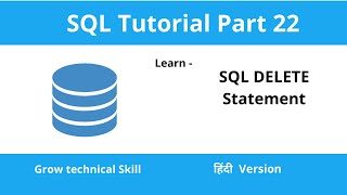 How To Delete Existing Data From Table | SQL Delete Statement | Part - 22 | In Hindi | SQL Tutorial