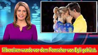 Florian Silbereisen wurde vor dem Fernseher von Beatrice Egli geküsst.