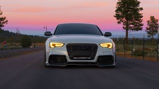 LATE NIGHT POV DRIVE THROUGH A FOREST FIRE (SUPERCHARGED AUDI S5)