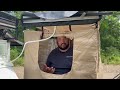 motocamps base camp set up outdoor shower with kickass premium shower tent awning