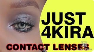 HOW TO PUT ON CONTACT LENS  |JUST4KIRA COLORED CONTACT LENSES