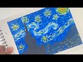 Starry Night Painting | Easy | Starry Night | Painting | Poster Color