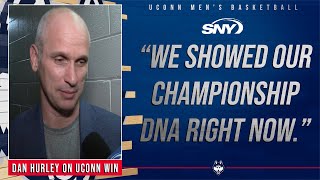 UConn coach Dan Hurley on team's rebounding and defensive effort in win over St. John's | SNY