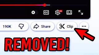 YouTube Has REMOVED The Clip Feature?