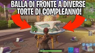missione balla di fronte a diverse torte di compleanno fortnite ita - torte compleanno fortnite
