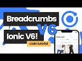 How to use the Ionic 6 Breadcrumbs Component with React (Ionic Framework)