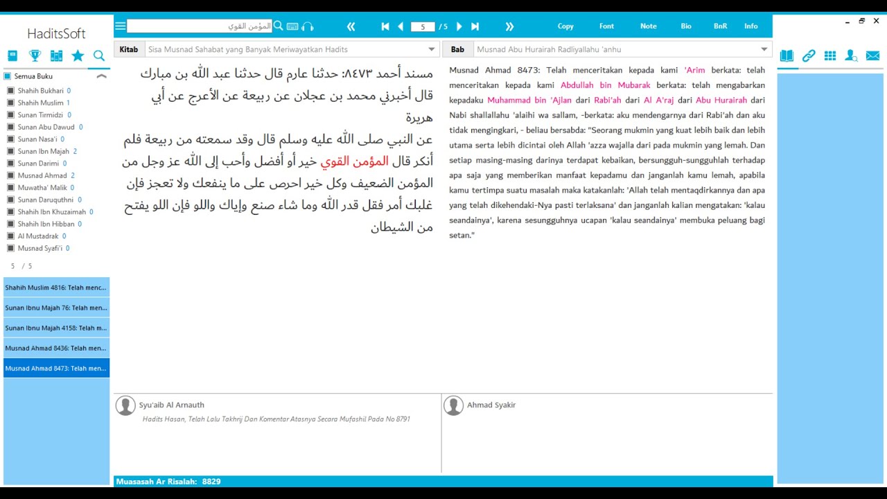 Langkah Takhrij Hadits Menggunakan Sofware HaditsSoft Bagian I - YouTube