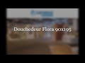 douchedeur flora nisdeur 90x195 pendeldeur 6mm helder glas chroom