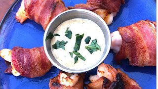 EASY BACON WRAPPED SHRIMP APPETIZERS | KETO HOLIDAY APPETIZER | VLOGMAS DAY 1