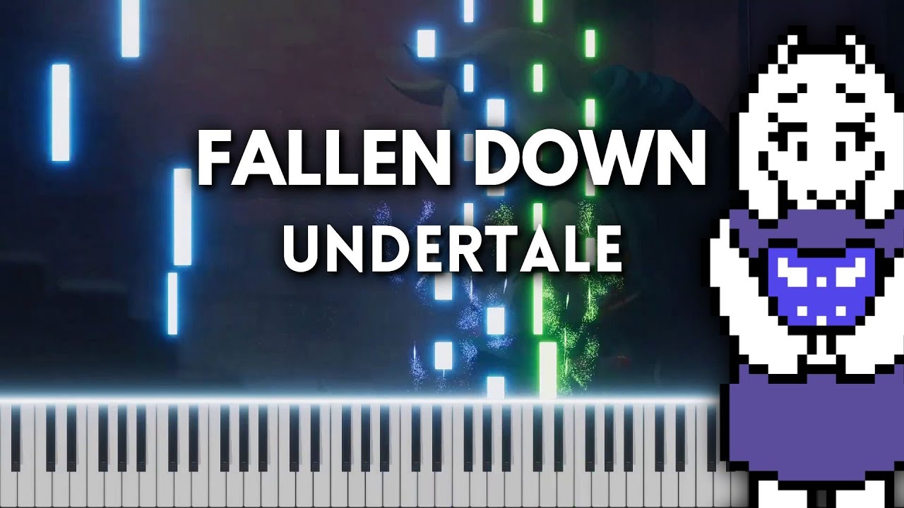 Fallen Down Reprise Piano Tutorial Cover Undertale Ost Free Midi