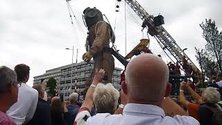 Giant, the Diver, in European Cultural Capital 2018 Leeuwarden