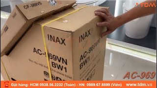 TDM.VN | Đập hộp bồn cầu Inax AC-969VN - AC969VN mẫu bàn cầu 1 khối rẻ mới nhất 2019