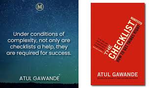 Atul Gawande: The Checklist Manifesto: How to Get Things Right