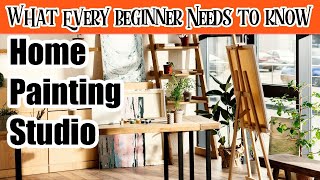 How to set up a Home Painting Studio  Everything a Beginner Needs to Know #2 | The Art Sherpa